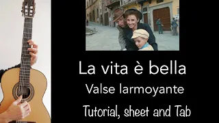 La Vita è Bella Valse larmoyante, Guitar tutorial