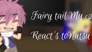 My AU| Fairy Tail React's to Natsu (please look at the desc)