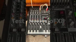 Test mixer mackie pro FX8
