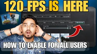 Finally 😍 120 FPS Is Here | How To Set Enable 120Fps In Bgmi/Pubg Mobile After 3.2 Update