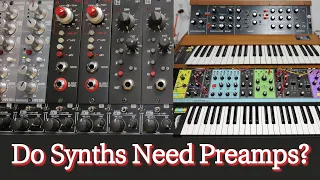 Do Synths Need Preamps? (Audient ASP800, Avedis MD7, Electrodyne 501, Cranborne 500R8)