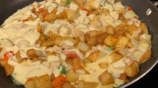 The Best Smothered Fried Potatoes And Onions