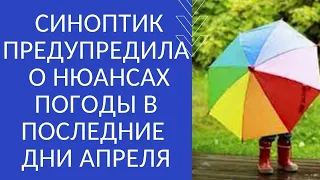 СИНОПТИК ПРЕДУПРЕДИЛА О НЮАНСАХ ПОГОДЫ В ПОСЛЕДНИЕ ДНИ АПРЕЛЯ