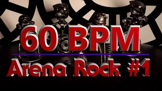 60 BPM - Arena Rock #1 - 4/4 Drum Beat - Drum Track