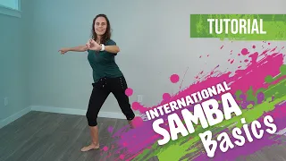 5 Basic International Samba Steps for Beginners I Solo Practice I Ballroom Dance Tutorial