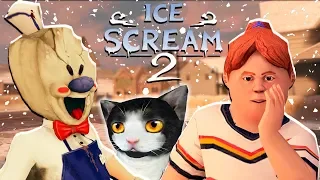 The ice cream GUY came BACK and KIDNAPPED MY GIRLFRIEND! New MYSTERIES in Ice Scream 2