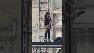 KISS Soundcheck in Munich Paul Stanley Black Diamond 2023 #kissband #paulstanley #shorts #kissfan777