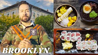 EATING BRAZILIAN BREAKFAST, JAPANESE FOOD IN BROOKLYN // CANNOLI, PUERTO RICAN SNACKS, COFFEE