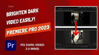 How to Brighten and Lighten Dark Video - Premiere Pro 2023