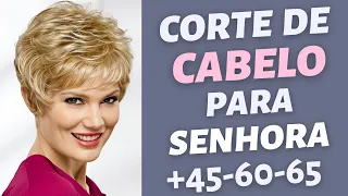 CORTE DE CABELO 2022 SENHORA +45-60-65 ANOS - CORTE CABELO REPICADO SENHORA DICAS - LISA BELEZA