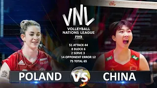 Poland vs China | Women's VNL 2023