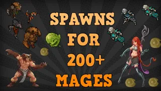 Tibia [where to hunt ED/MS] - SPAWNS FOR MAGES 200+  [Vol. 1][2020]