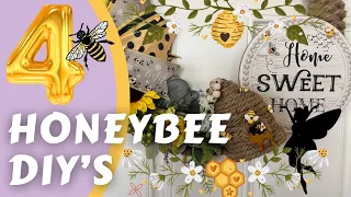 Spring Wreath Tutorial / Beautiful Honey Bee DIY’s /  4 Amazing spring crafts