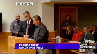 Shanann Watts' father speaks during Christopher Watts' sentencing hearing