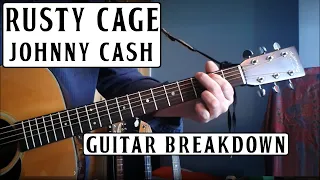 JOHNNY CASH, RUSTY CAGE, GUITAR BREAKDOWN/LESSON IMPROVED VOLUME HD