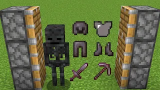 nether skeleton + netherite armor = ???