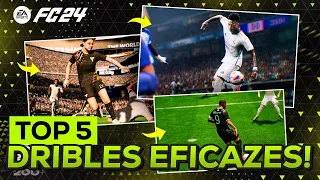 FC 24 | 💥 TOP 5 DRIBLES FÁCEIS E EFICAZES FC 24 😍😱 || LINKER ||