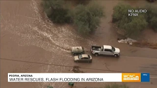 Flash flooding in Arizona following severe weather