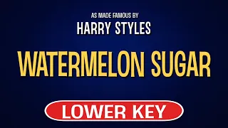 Harry Styles - Watermelon Sugar | Karaoke Lower Key