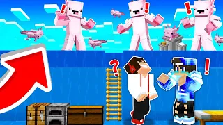 PODWODA BAZA 100% BEZPIECZNA vs APOKALIPA AKSOLOTLI W MINECRAFT?! GPLAY & LAKI