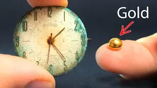 Wie man Gold aus alten Uhren bekommt [Experiment]