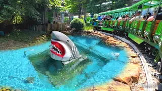 Shark Train Ride | Shark Voyage | Houston Downtown Aquarium 2023