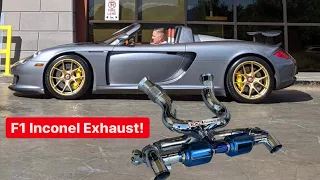 INSTALLING A $40,000 PORSCHE INCONEL F1 EXHAUST ON MY CARRERA GT!