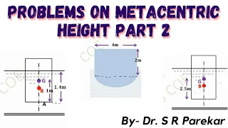 Problems on metacentric height Part 2