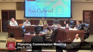 Planning Commission Meeting - May 8, 2023 Special Meeting - City of San Gabriel