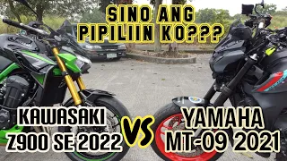 KAWASAKI Z900 SE VS YAMAHA MT-09 2021 I Mapapa isip ka kong AJ RAVAL OR BARBIE IMPERIAL