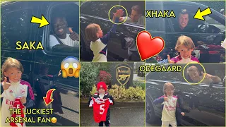 ❤️Meet Acer Gumble,The Luckiest Arsenal Fan To Interact With Every Player As She Coaches Odegaard.🤣