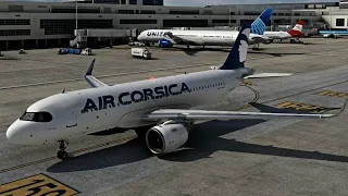 MSFS 2020 | Ultra realistic 4K | Brussels - Bastia | Full Flight | Air Corsica A320