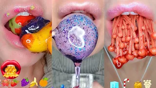 10 Hours of Satisfying ASMR Eating Emoji Food Challenge Compilation Mukbang 먹방