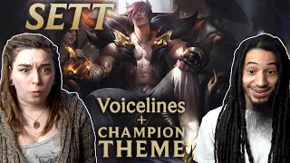 Arcane fans react to Sett Voicelines & Theme | League Of Legends