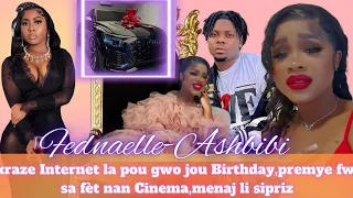 Fednaelle ak Ashbibi kraze Internet la pou gwo jou Birthday sa🎂premye fwa sa fèt nan Cinema, Sipriz