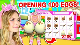 Opening 100 WOODLAND EGGS In Adopt Me! (Roblox)