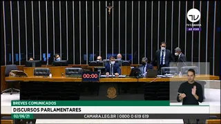 Plenário - Breves Comunicados - Discursos Parlamentares - 02/06/2021