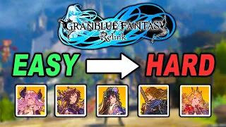 HARDEST or EASIEST Characters to Learn in Granblue Fantasy Relink | Every Character Ranked Tier List