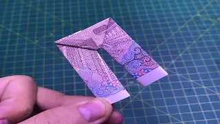 gấp tiền giấy cái quần money origami pants step by step