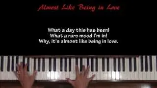 Almost Like Being In Love Piano Tutorial at Tempo