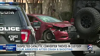 Suspected catalytic converter thieves in custody