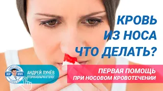 Кровь из носа, что делать? Отвечает ЛОР врач