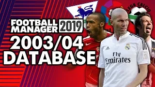 2003/04 Season Database Football Manager 2019 - Football Manager 2019 Mod/Download