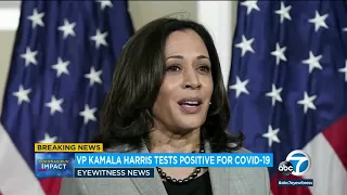 Vice President Kamala Harris tests positive for COVID; Joe Biden not 'close contact' l ABC7