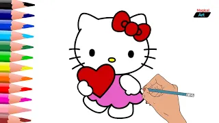 Hello kitty drawing very very easy