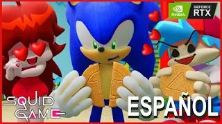 Sonic y Huggy Wuggy en Squid Game - Poppy Playtime & Fnf Animación en Español