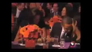 Barack Obama dance with Thalia