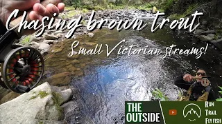 Chasing brown trout!  Fly fishing small Victorian streams.