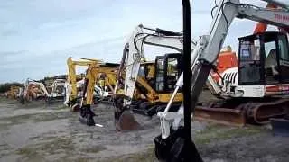 Mini-Excavators At the Yoder & Frey Kissimmee FL winter Auction