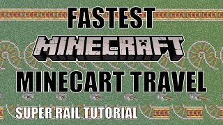 Minecraft Fastest Rail System | How to build a Fast Rail System  Check Description
